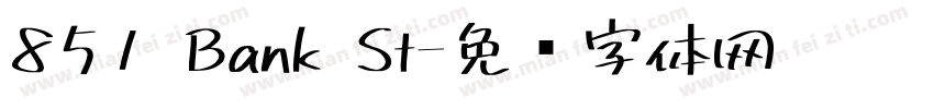 851 Bank St字体转换
